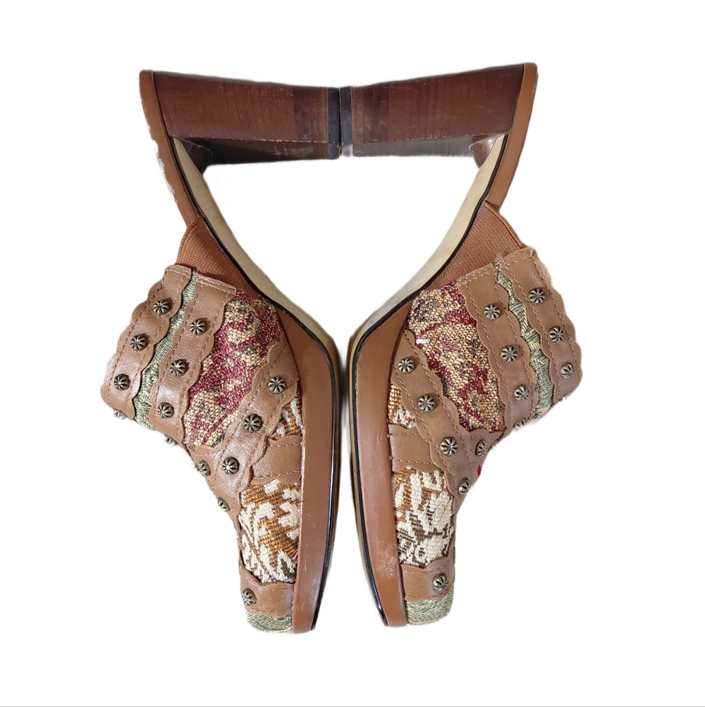 Liz Claiborne Patchwork Multicolor Embroidered Ta… - image 5